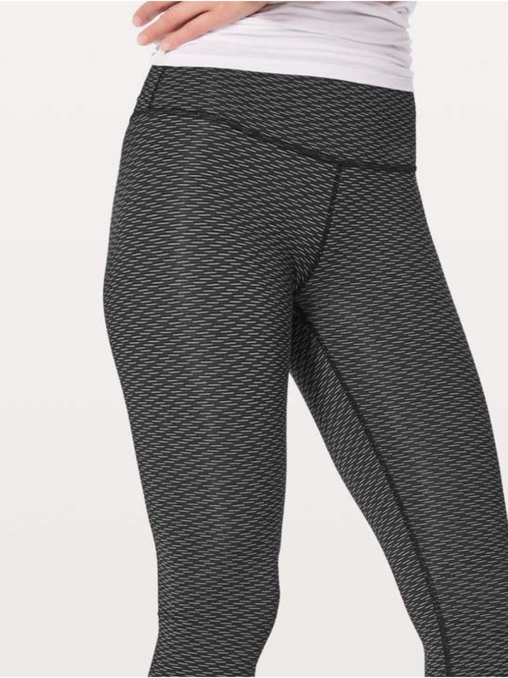 Lululemon High-Waist Black Textured Leggings